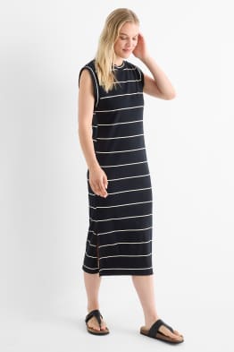 Rochie-tricou - reiată - cu dungi