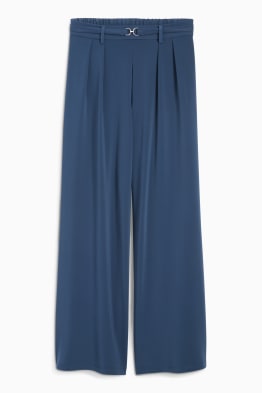 Pantaloni din jerseu - talie înaltă - wide leg
