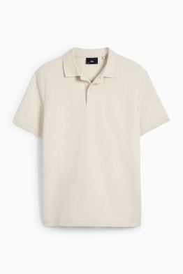 Tricou polo din tricot - regular fit - structurat