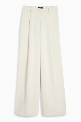 Pantaloni de stofă - talie înaltă - wide leg