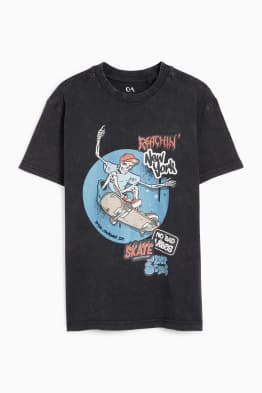 Schelet skater - tricou cu mânecă scurtă