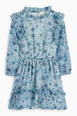 Rochie din șifon - cu flori