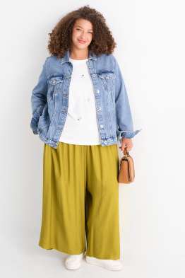 Pantaloni de stofă - talie înaltă - wide leg