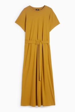 Rochie-tricou cu curea