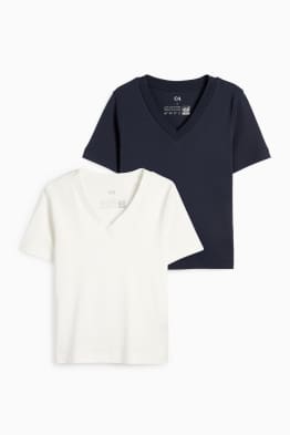 Multipack 2 buc. - tricou cu decolteu în V