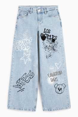 Graffiti - wide leg jeans