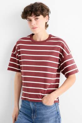 Tricou - supradimensionat - cu dungi