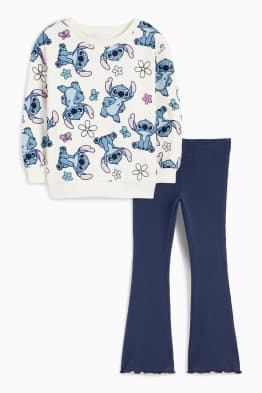 Lilo & Stitch - set - bluză de molton și colanți evazați