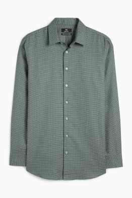 Camisa formal - regular fit - Kent - no requereix planxada - estampada