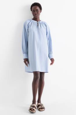 Rochie tip bluză - cu dungi