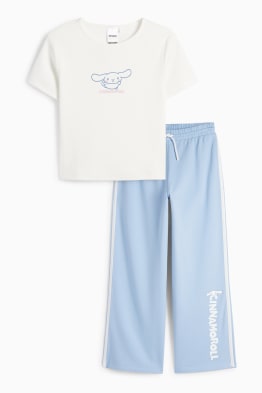 Cinnamoroll - set - tricou cu mânecă scurtă și pantaloni de trening - 2 piese