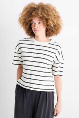 Tricou - supradimensionat - cu dungi