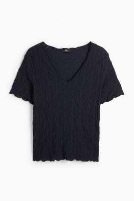 T-shirt - regular fit - met structuur
