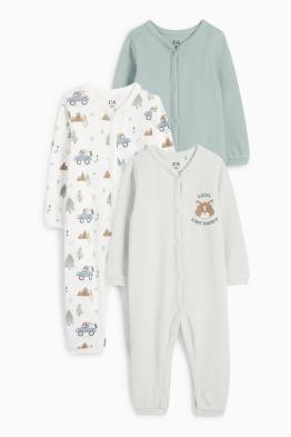 Multipack 3 buc. - veverițe - pijama salopetă bebeluși
