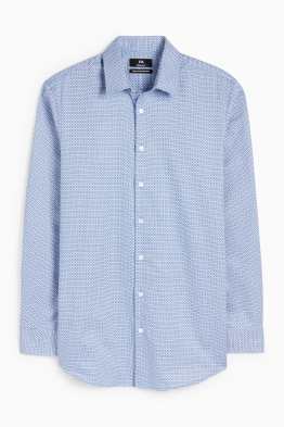 Camisa formal - regular fit - Kent - no requereix planxada - estampada