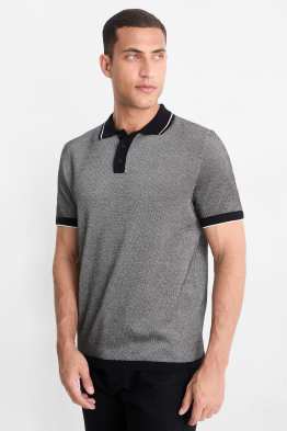 Tricou polo tricotat - regular fit