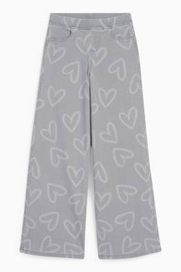 Inimă - wide leg jeans
