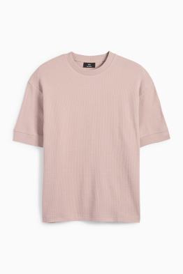 T-shirt - relaxed fit - texturé