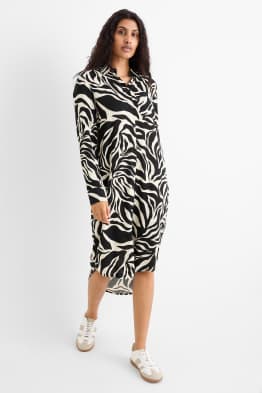 Rochie tip bluză - cu model