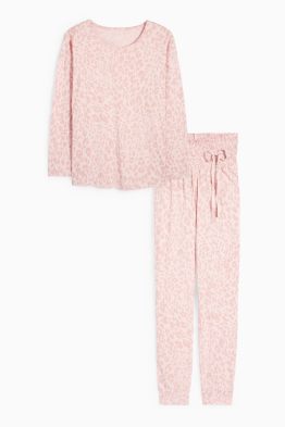 Pijama pentru alăptare - imprimeu de leopard