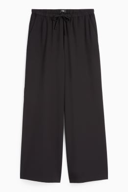 Pantaloni de stofă - talie medie - wide leg