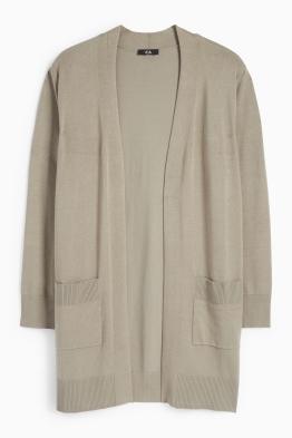 Cardigan tricotat lung