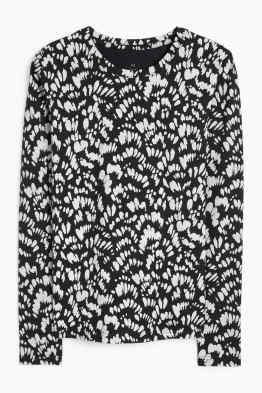 Haut à manches longues - slim fit - à motif