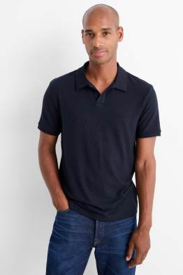Tricou polo - regular fit - structurat