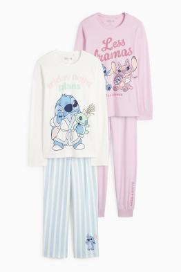 Multipack 2 buc. - Lilo & Stitch - pijama - 4 piese