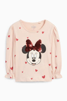 Minnie Mouse - tricou cu mânecă lungă - cu model - aspect lucios
