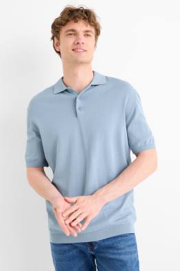 Tricou polo tricotat - regular fit