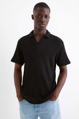 Tricou polo din tricot - reiat