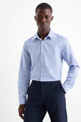 Camisa formal - regular fit - Kent - no requereix planxada - estampada