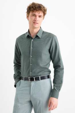 Camisa formal - regular fit - Kent - no requereix planxada - estampada
