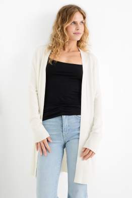Cardigan tricotat lung