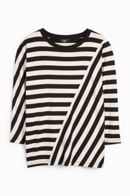 Tricou cu mânecă lungă - cu dungi