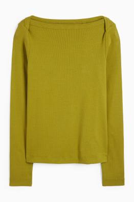 Longsleeve - slim fit - geribd