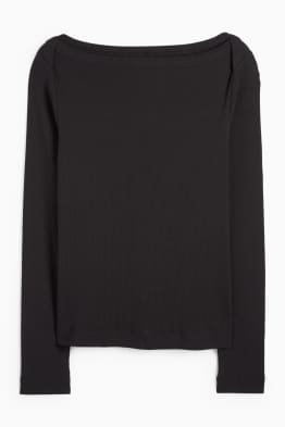 Longsleeve - slim fit - geribd