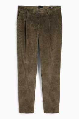 Pantaloni modulari din catifea - regular fit - stretch