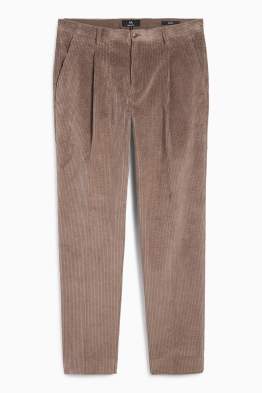 Pantaloni modulari din catifea - regular fit - stretch