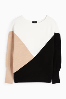 Pullover - gerippt