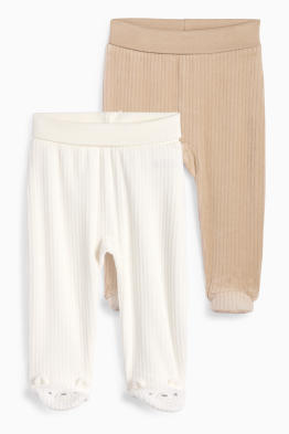 Multipack 2 perechi - ursuleți - pantaloni de pijama bebeluși - reiați