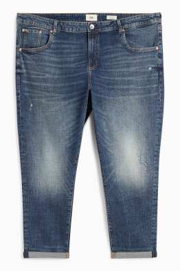 Boyfriend jeans - talie medie - LYCRA®