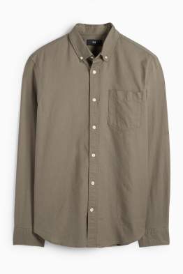 Shirt - regular fit - button-down collar