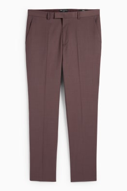 Pantaloni modulari cu conținut de lână pură - slim fit - stretch