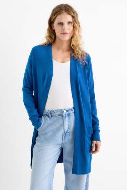 Cardigan tricotat lung