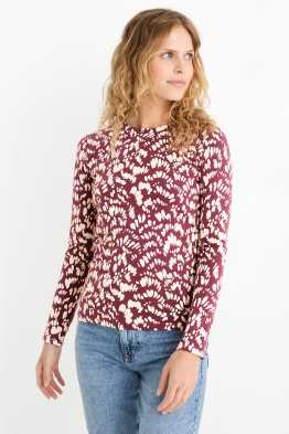 Haut à manches longues - slim fit - à motif