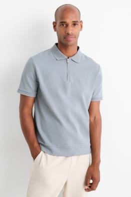 Tricou polo - regular fit - structurat