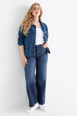 Wide leg jeans - talie înaltă