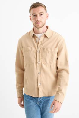 Cămașă din denim - relaxed fit - guler Kent